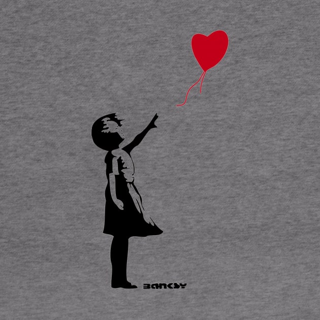 Banksy - Girl with Balloon by Banksywalls